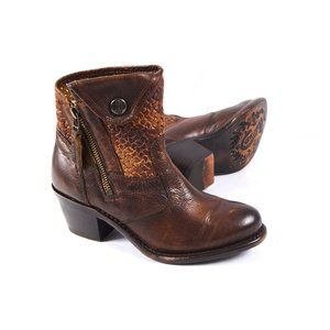 Sonora Isabella Boot Short Western Leather Booties
